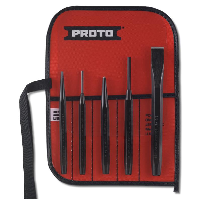 Punch & Chisel Set 5-Pc with Pouch