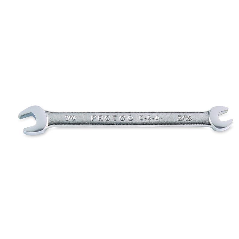 Open End Wrench 3/16"X1/4" Satin 