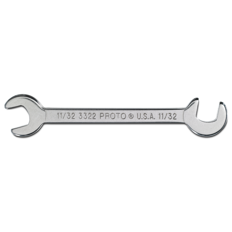WRENCH 11/32 SHRT ANGL OPEN END J3322