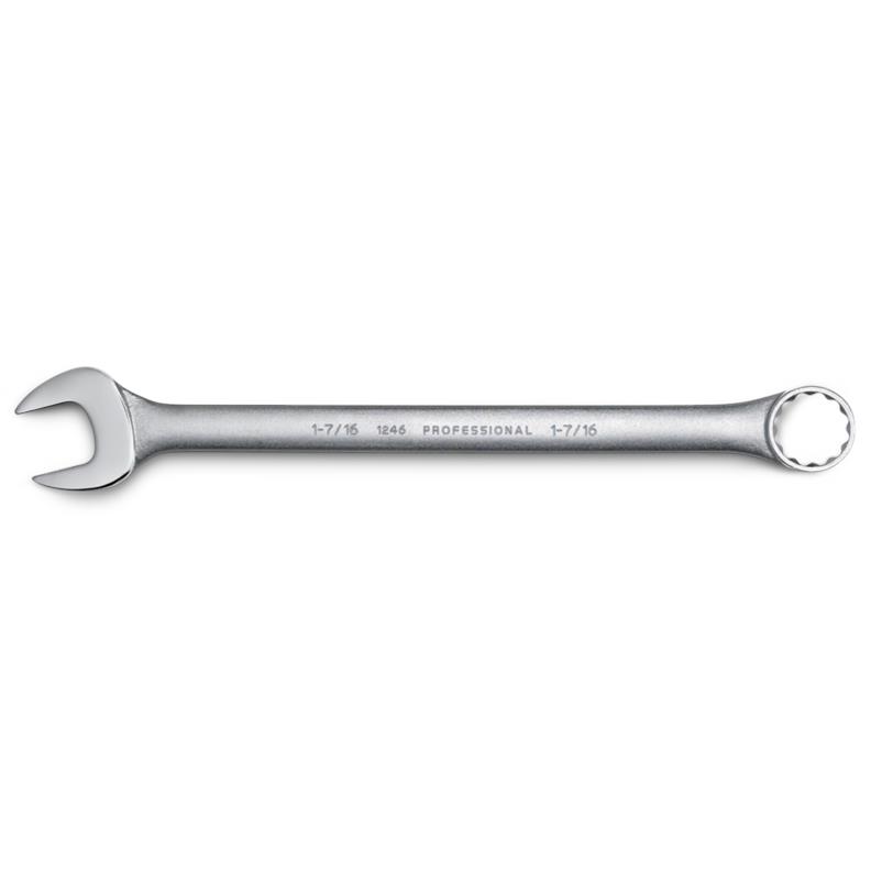Combination Wrench 1-7/16" 12 Point Satin
