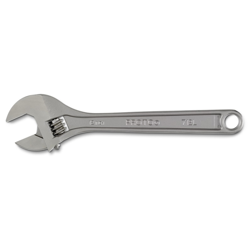 Adjustable Wrench 12" Clik-Stop Satin