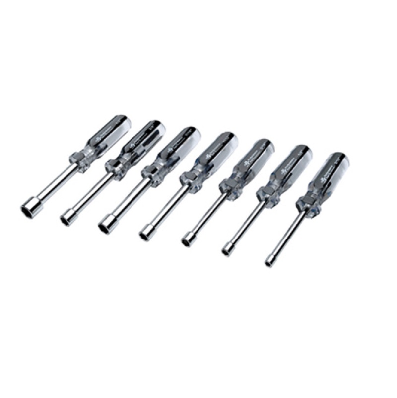 Nutdriver Set 7-Pc SAE/Metric Includes:  1/4", 5/16", 3/8",7/16" and 8mm,9mm,10mm