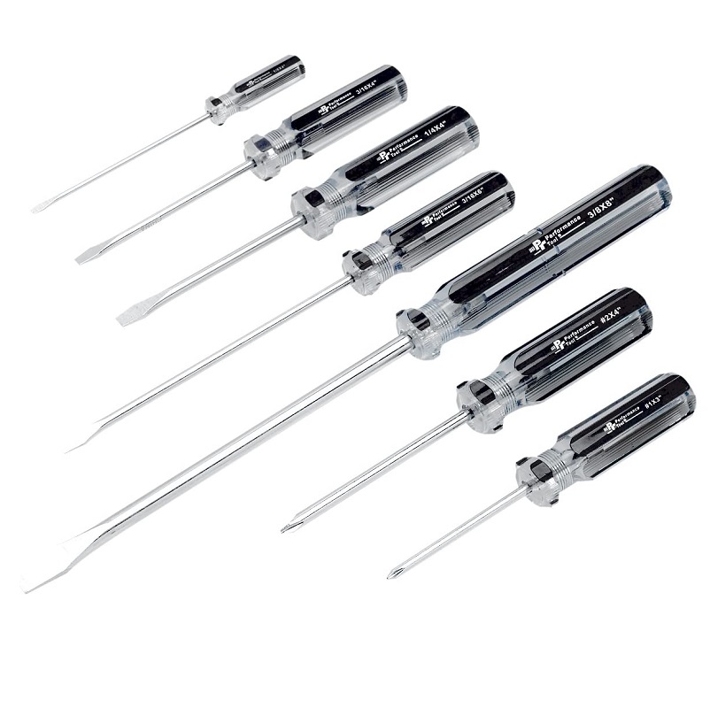 Screwdriver Set 7-Pc Slotted & Phillips 