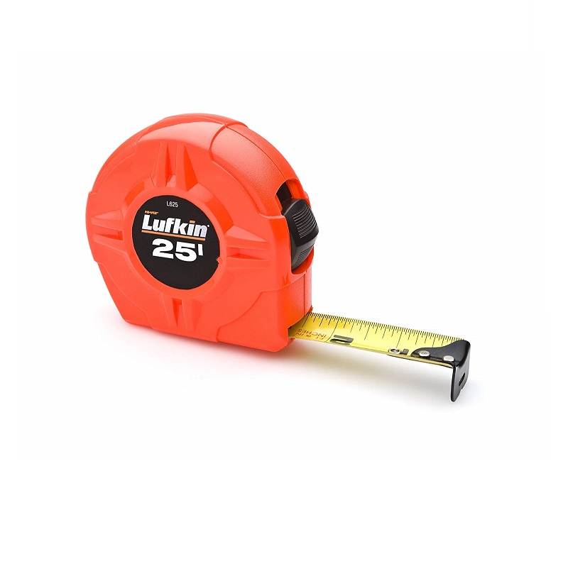 Tape 1"X25' Orange Case Hi-Vis Lufkin Value Power