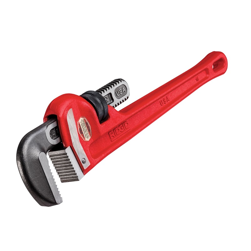 Heavy-Duty Straight Pipe Wrench 18" 2-1/2" Pipe Capacity Model 18 