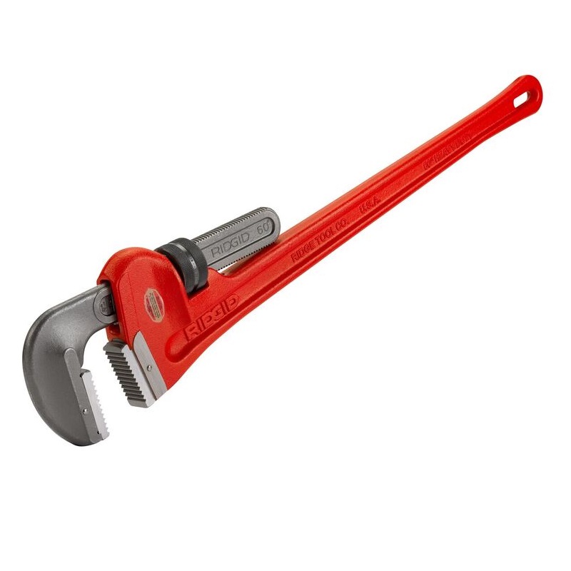 Heavy-Duty Straight Pipe Wrench 60" 8" Pipe Capacity Model 60 