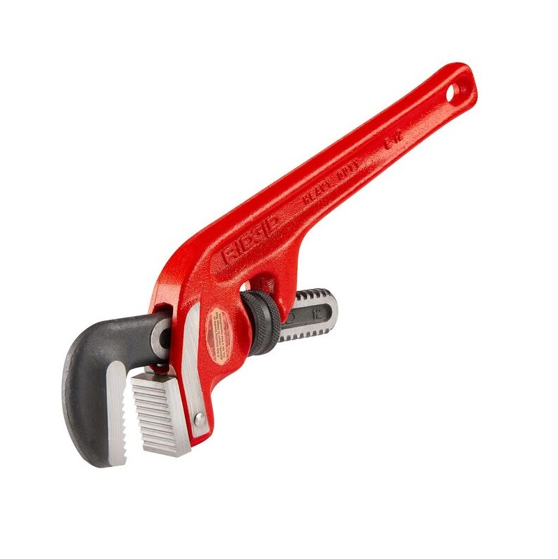 Heavy-Duty End Pipe Wrench 12" 2" Pipe Capacity Model E-12  