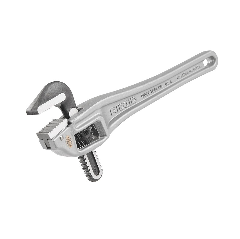 Aluminum Offset Pipe Wrench 14" 2" Pipe Capacity Model 14 