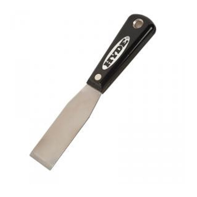 Putty Knife 1-1/4" Chisel Blade Stiff Carbon Steel