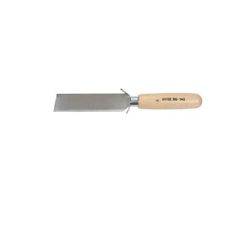 Knife 4"X1"X.065" Square Point with Safety Wood Handle