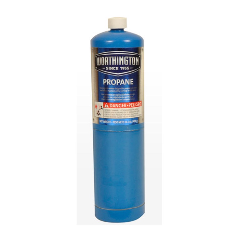 Propane Cylinder 14.1 oz Blue Non-Refillable 