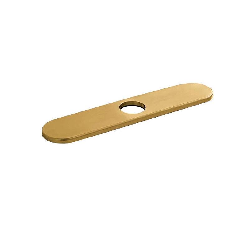 Base Plate 10" for 1-Hole Kitchen Faucets in Brushed Gold Optic