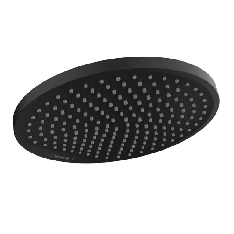 Crometta S 240 1-Jet Showerhead in Matte Black, 1.75 gpm