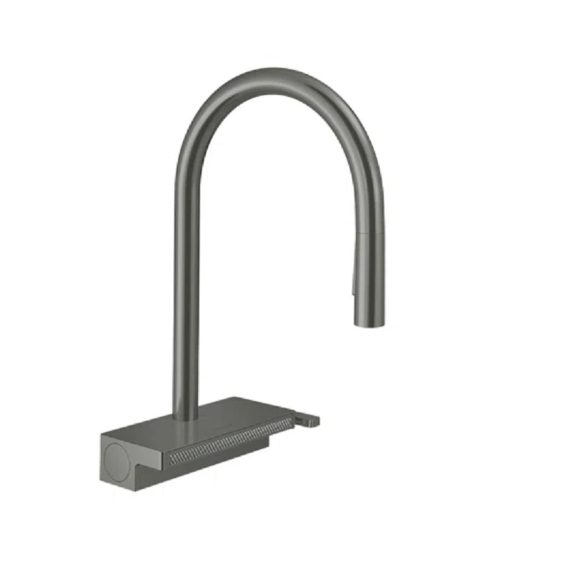 Aquno Select Kitchen Faucet In Brushd Black Chrome