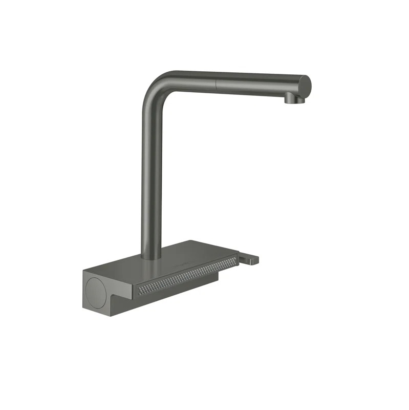 Aquno Select Kitchen Faucet In Brushd Black Chrome