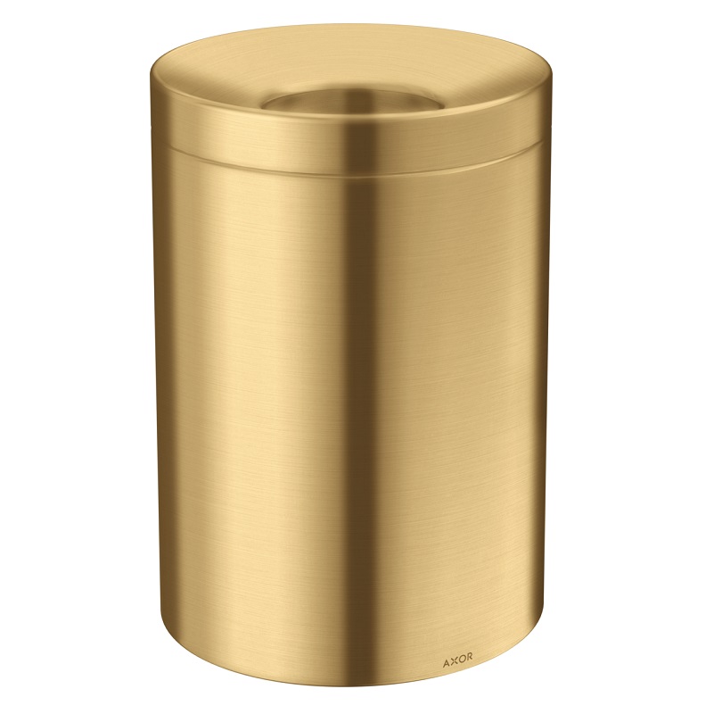 Axor Universal Circular Waste Bin in Brushed Gold Optic
