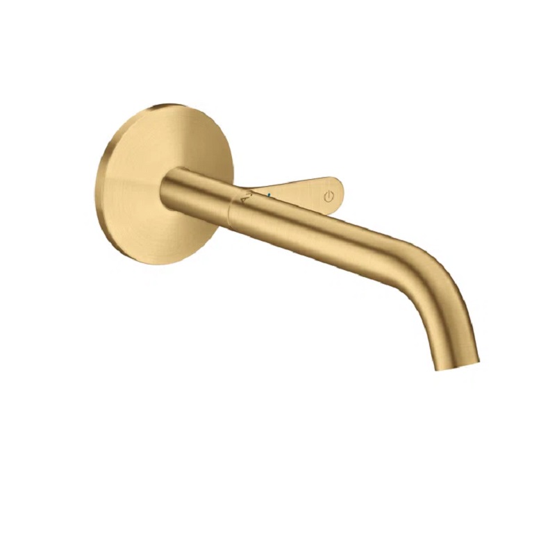 Axor One Wall Mount Lav Faucet in Brushed Gold Optic, 1.2 gpm