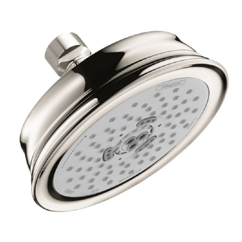 Croma 100 Classic Showerhead 3-Jet in Polished Nickel, 1.5 gpm