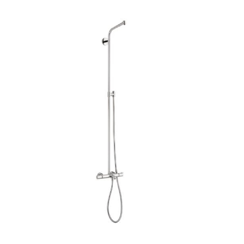 Crometta Showerpipe w/Tub Filler Less Shower Components in Chrome