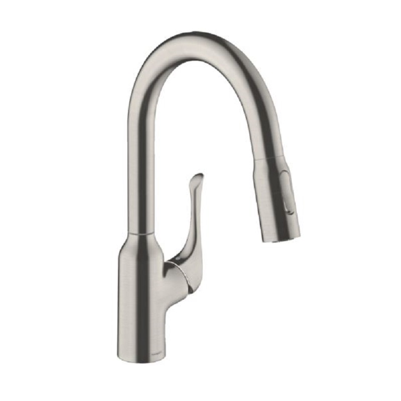 Allegro N Pull-Down Prep Kitchen Faucet in Steel Optic, 1.75 gpm