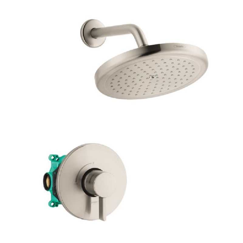 Croma Pressure Balance Shower Set w/Rough in Brushed Nickel, 2.0 gpm