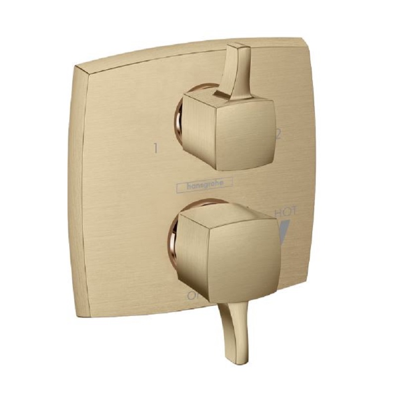 Ecostat Classic Square Pressure Balance Trim w/Diverter in Brushed Bronze