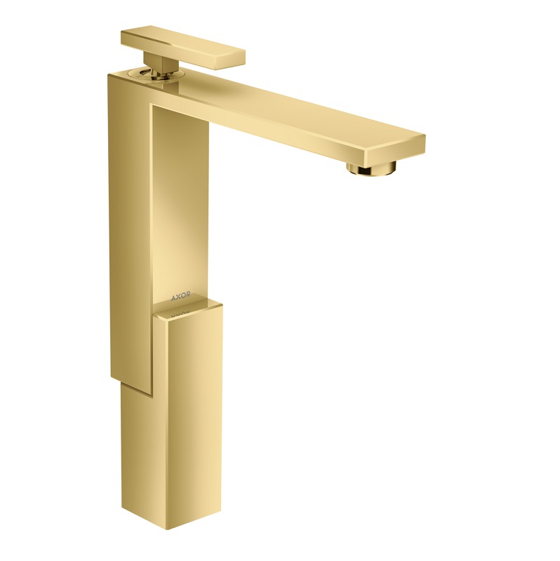 Axor Edge 1-Hole Faucet 280 in Polished Gold Optic, 1.2 gpm