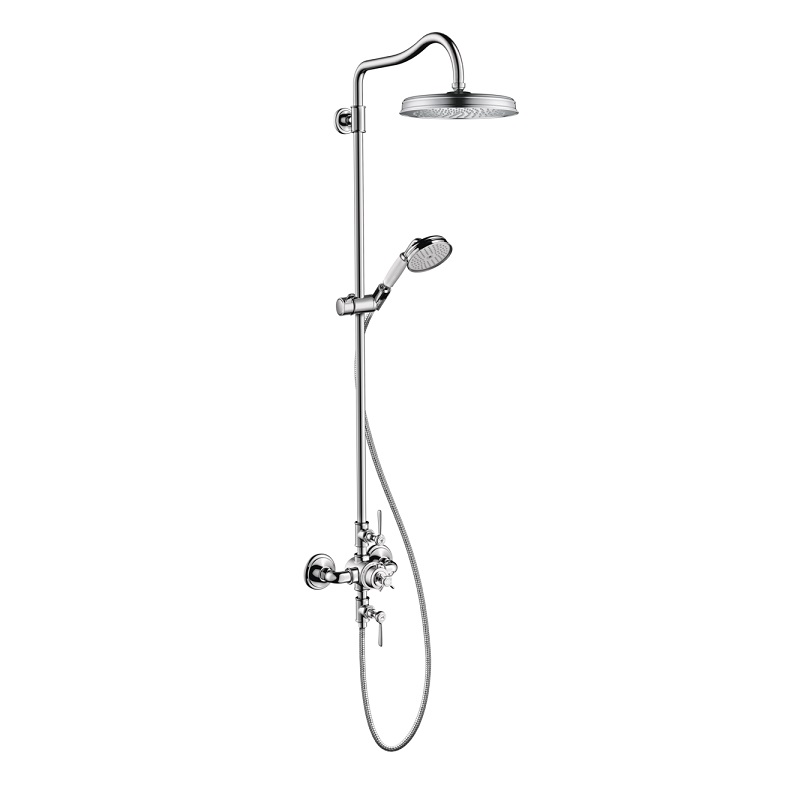 Axor Montreux Showerpipe 240 1-Jet in Chrome, 1.8 gpm