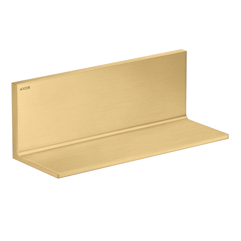 Axor Universal Rectangular 12" Shelf in Brushed Gold Optic