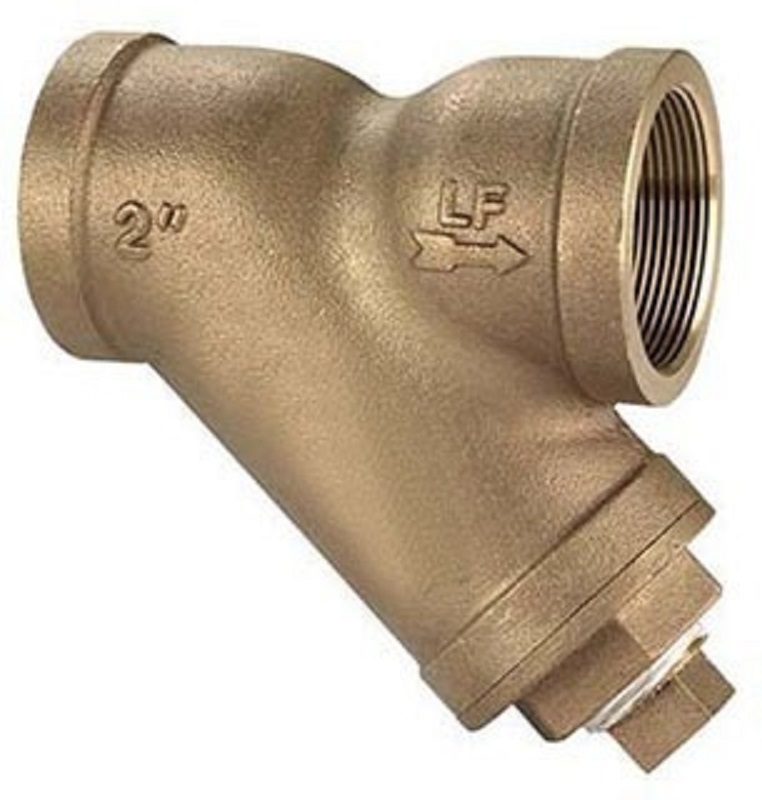 Y-Strainer 3/4" Bronze Threaded with 20 Mesh Stainless Steel Screen Lead Free 125 PSI 