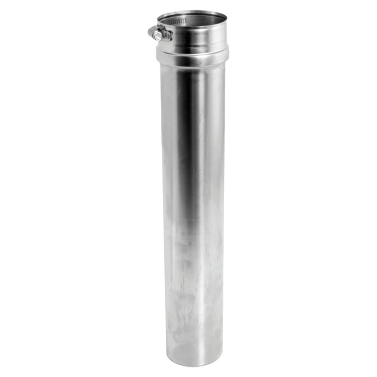 Vent Pipe 4" SS Adjustable Length 2" to 14" 810003148 FSAVL4 Single Wall Gasketed
