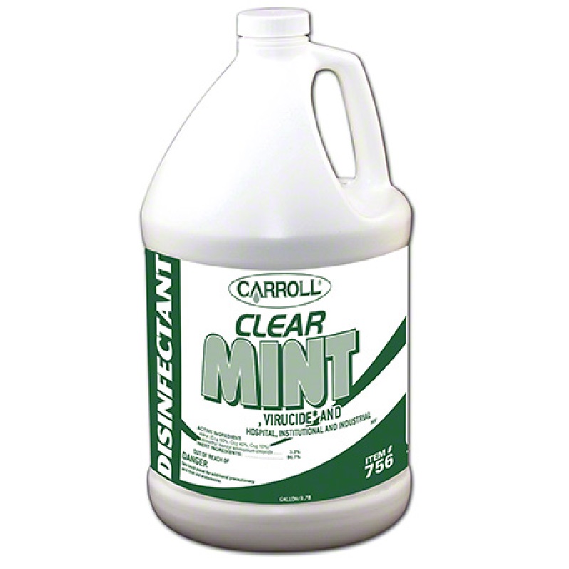 Clear Mint Scented Disinfectant Cleaner 1 Gallon