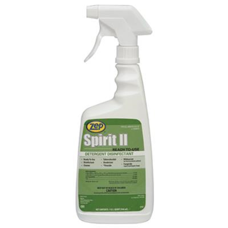 Spirit II 1 qt Lemon Scented Germicidal Cleaner & Deodorant 12/Case