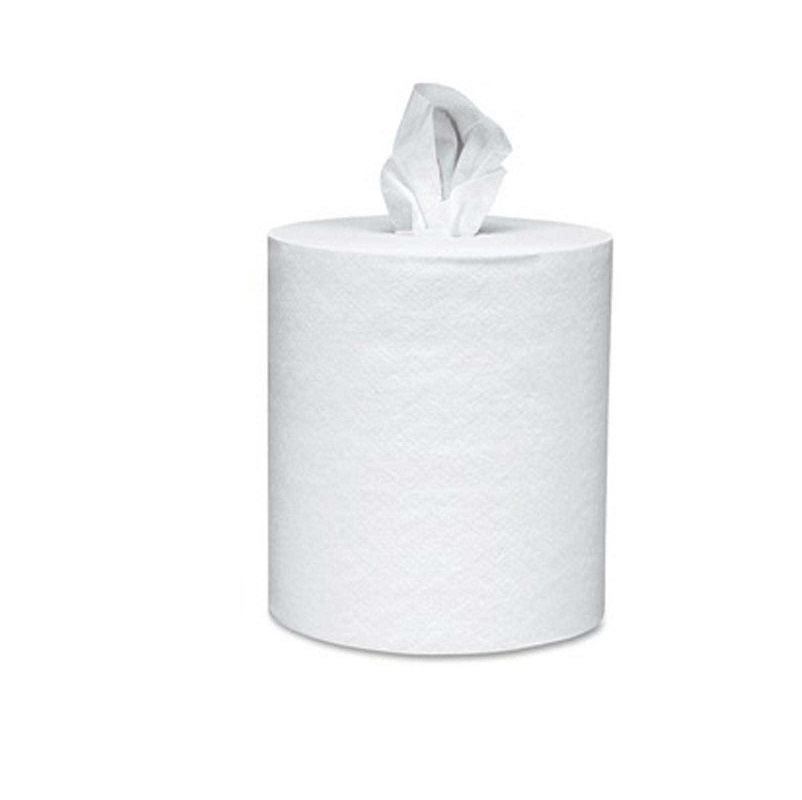 Towel 2-Ply 8" White with 3" Core Center Pull 6 Rolls per Case