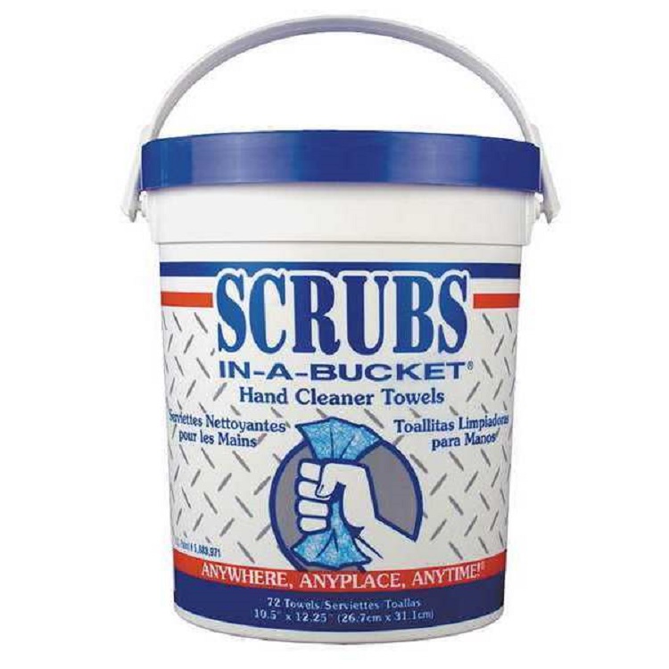 Scrubs In-a-Bucket Hand Cleaner Towels 72 Towels/Container