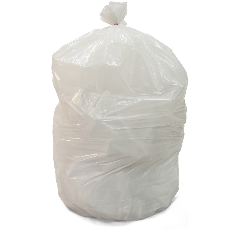 56 Gallon White Garbage Bags .9 Mil