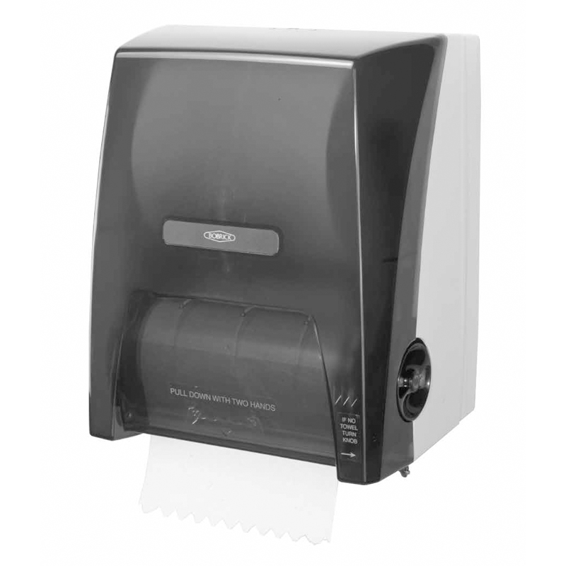 Paper Towel Roll Dispenser In Translucent Black
