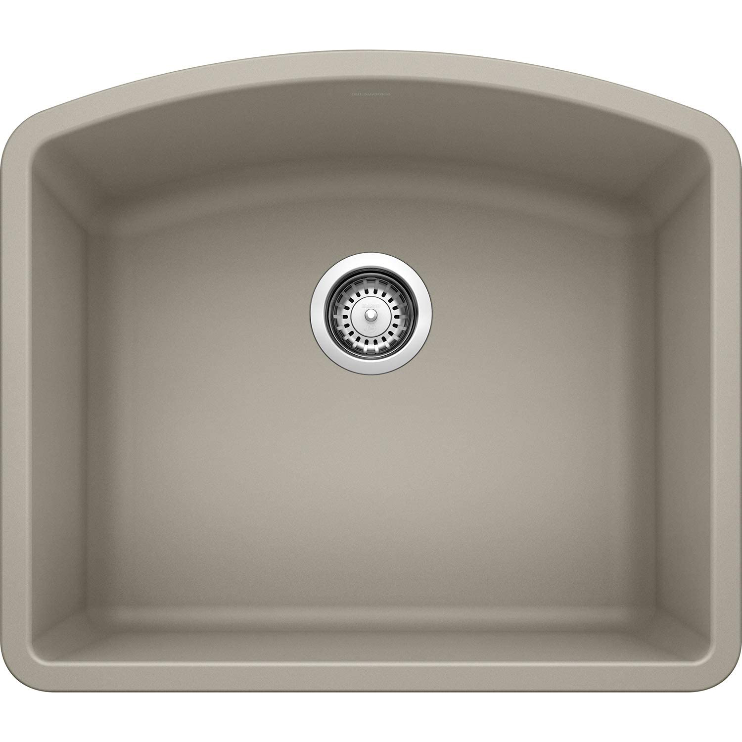 Diamond 24x20-13/16x10" Single Bowl Undermount Sink, Truffle