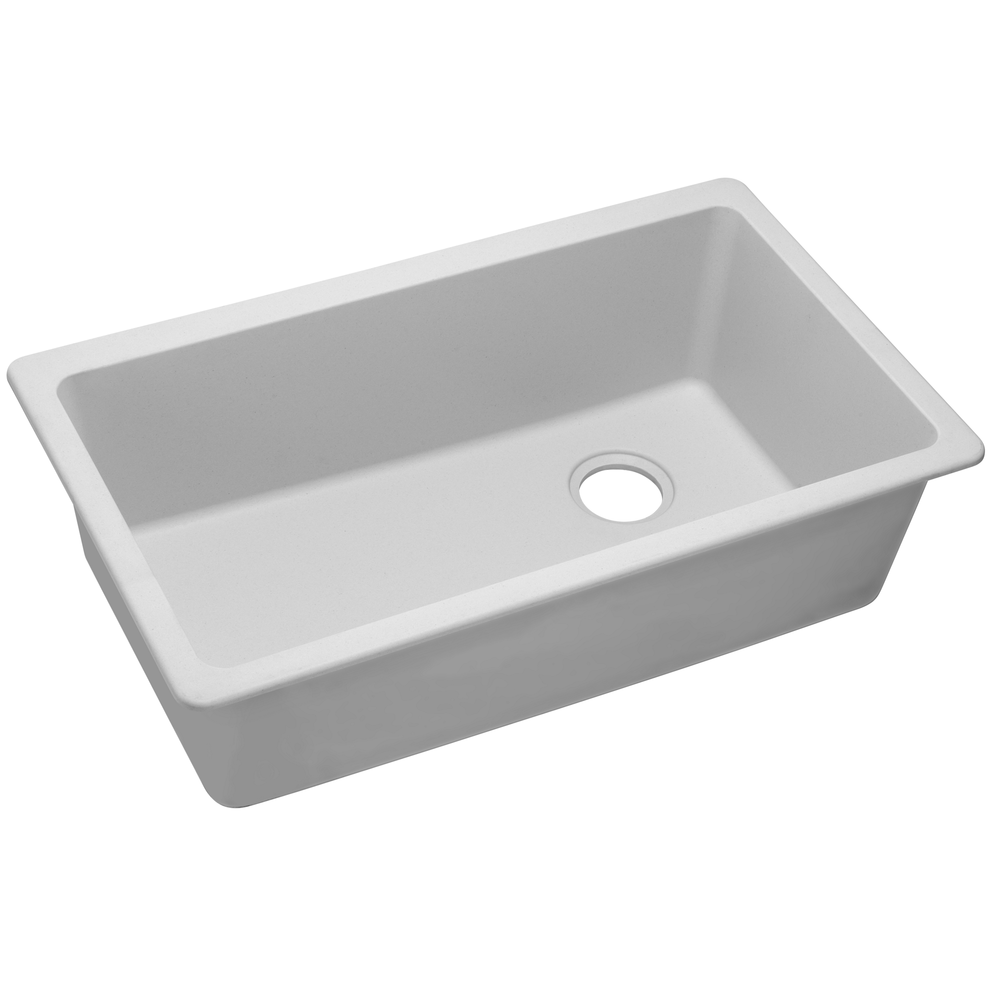 Quartz Classic 33x18-3/4x9-1/2" Single Bowl Sink in White