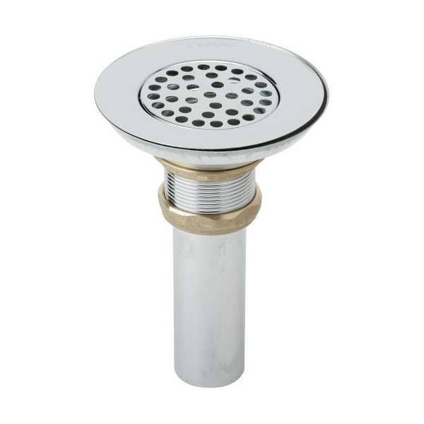 Drain 3-1/2" Nickel Plated Brass Body, Strainer and Tailpiece Polished Nickel