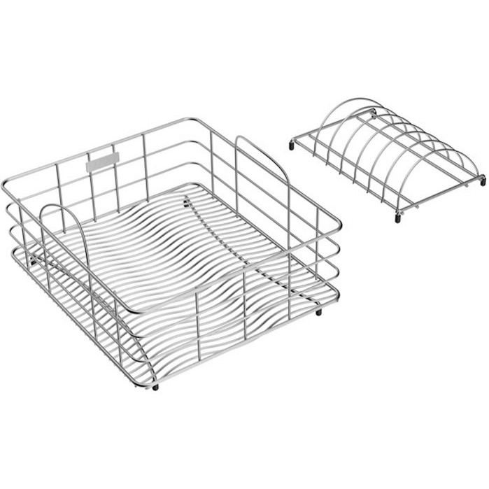 Rinsing Basket 11-7/8"x13-13/16" w/Removable Dish Rack