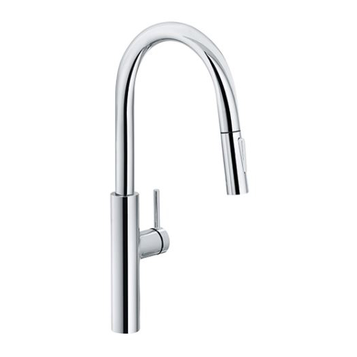 Pescara Single Hole Semi-Pro Pull-Down Kitchen Faucet Chrome