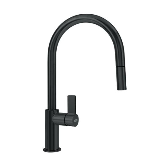 Ambient Single Hole Pull-Down Prep Faucet in Matte Black