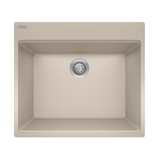 Maris 25x22x12" Dual Mount 1-Bowl Laundry Sink in Champagne