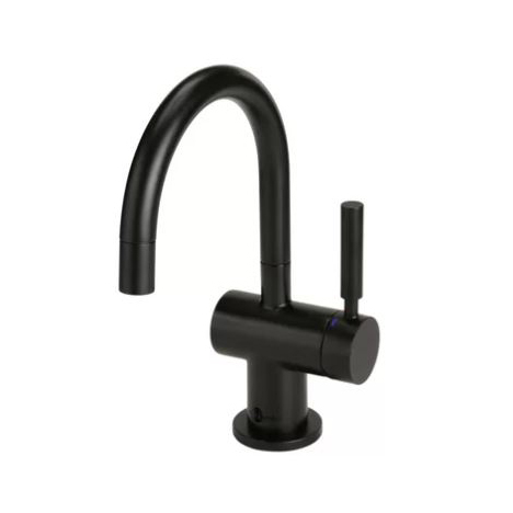 Indulge Modern Hot Only Faucet in Matte Black