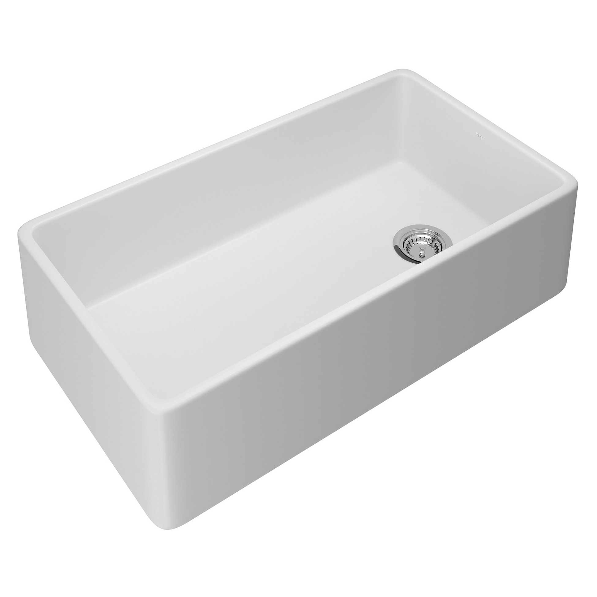 Allia 35-1/2x19-7/8x10" Single Bowl Apron Sink in White