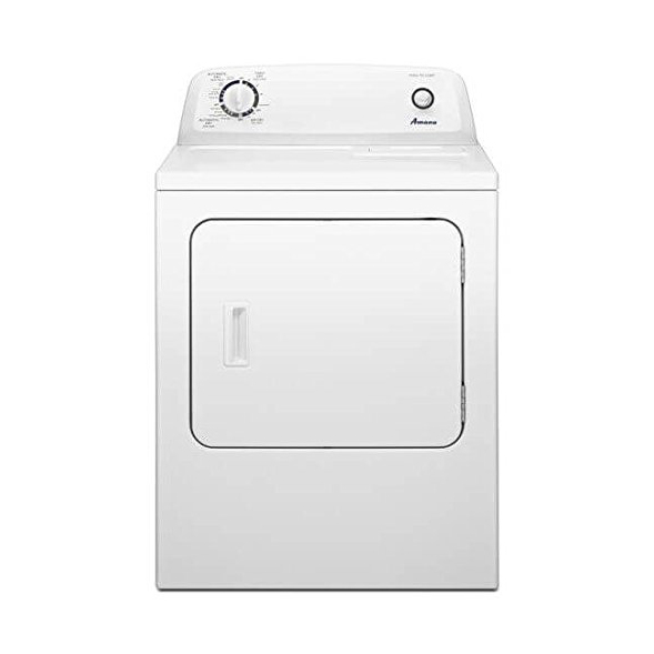 Amana 6.5 CU FT Electric Dryer in White w/Wringle Prevent