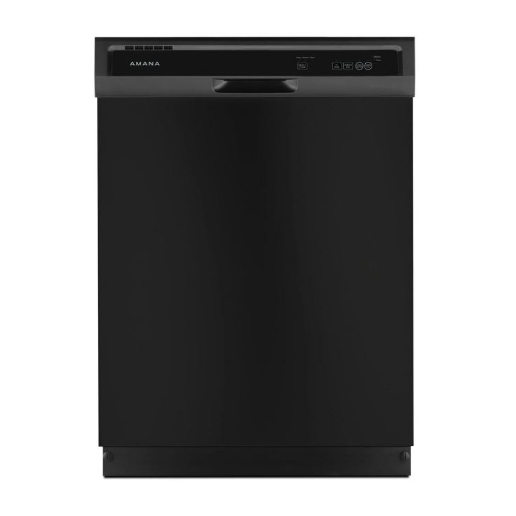 Amana Front Control Dishwasher w/Tall Tub in Black