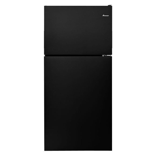 Amana 30" 18.2 cu ft Top Freezer Refrigerator in Smooth Black