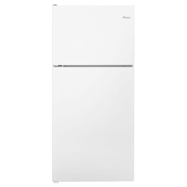 Amana 30" 18.2 cu ft Top Freezer Refrigerator in Smooth White